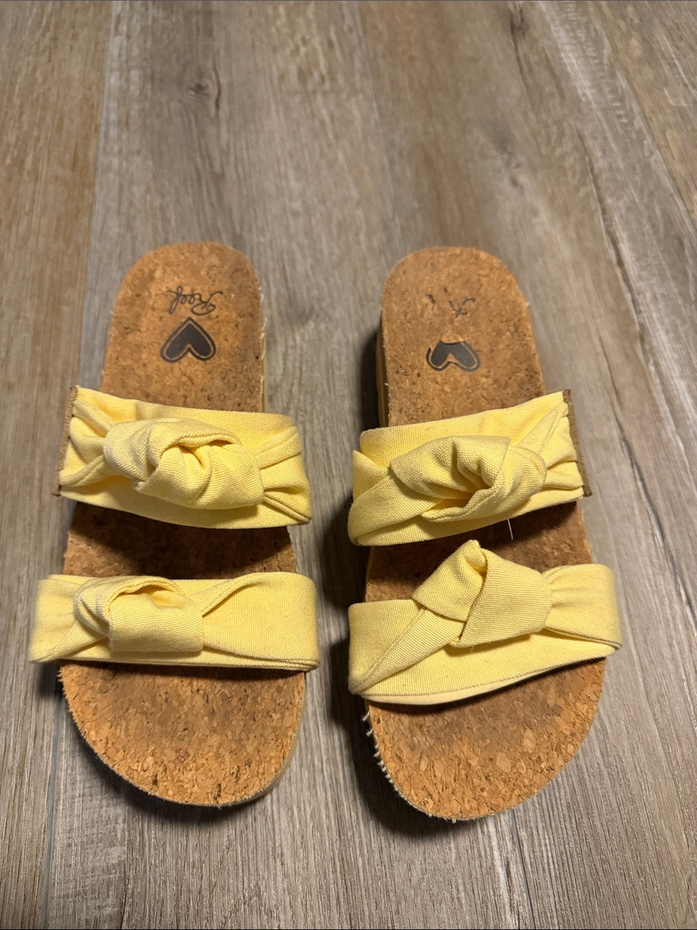 Reef Yellow Knot Slide Sandals